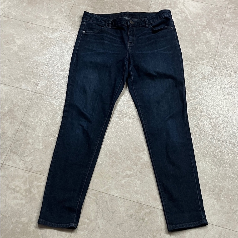 Simply Vera Vera Wang Dark Blue Skinny Jeans 8